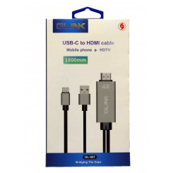 مبدل USB-C به HDMI جی لینک 4K MHL