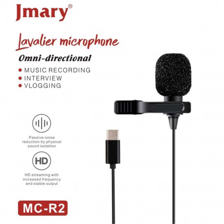 میکروفون یقه ای Jmary مدل MC-R2 با پورت USB-C